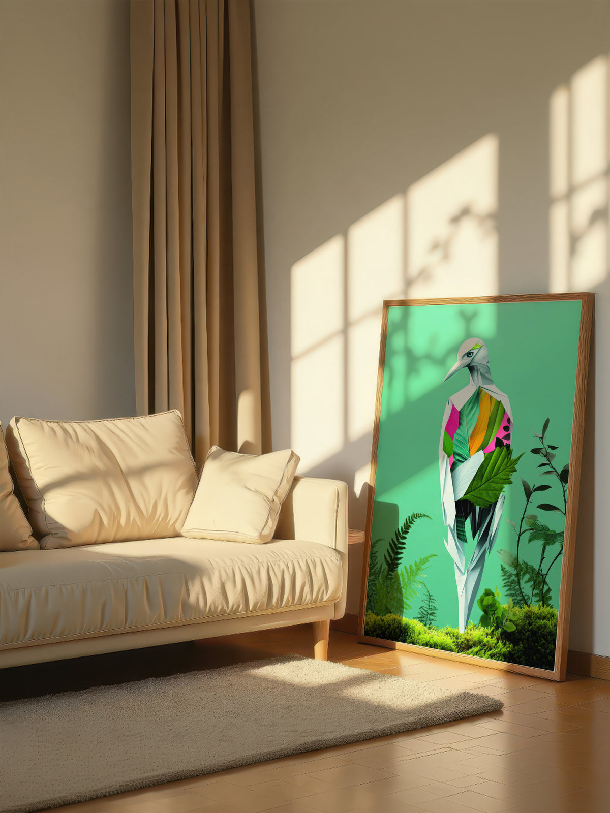 Botanical Origami Bird 232