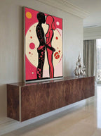 Psychedelic Pop Art – Surreal Vivid Graphic Portrait Wall Art 238
