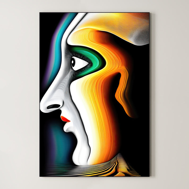Symmetry – Surreal Minimalist Mask Wall Art 501 Main image