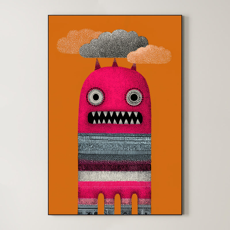 Psychedelic Pop Art – Surreal Fluid Color Portrait Wall Art 298 Main image