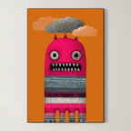 Psychedelic Pop Art – Surreal Fluid Color Portrait Wall Art 298