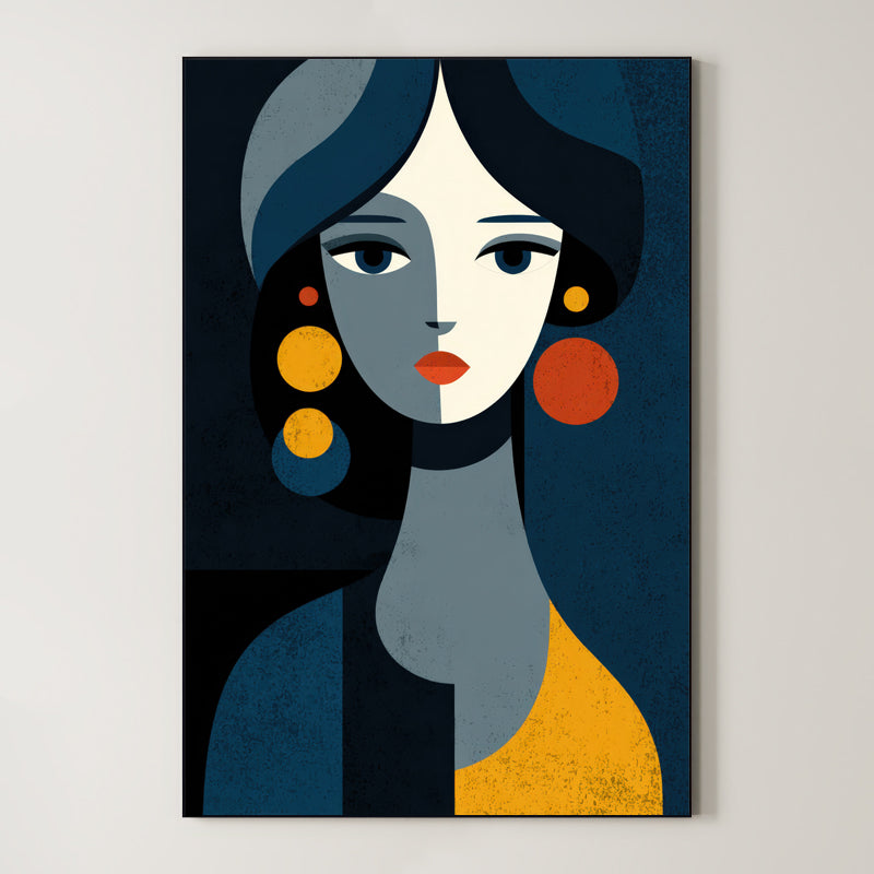 Minimal Face Illustration – Surreal Minimalist Wall Art 131 Main image