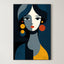 Minimal Face Illustration – Surreal Minimalist Wall Art 131