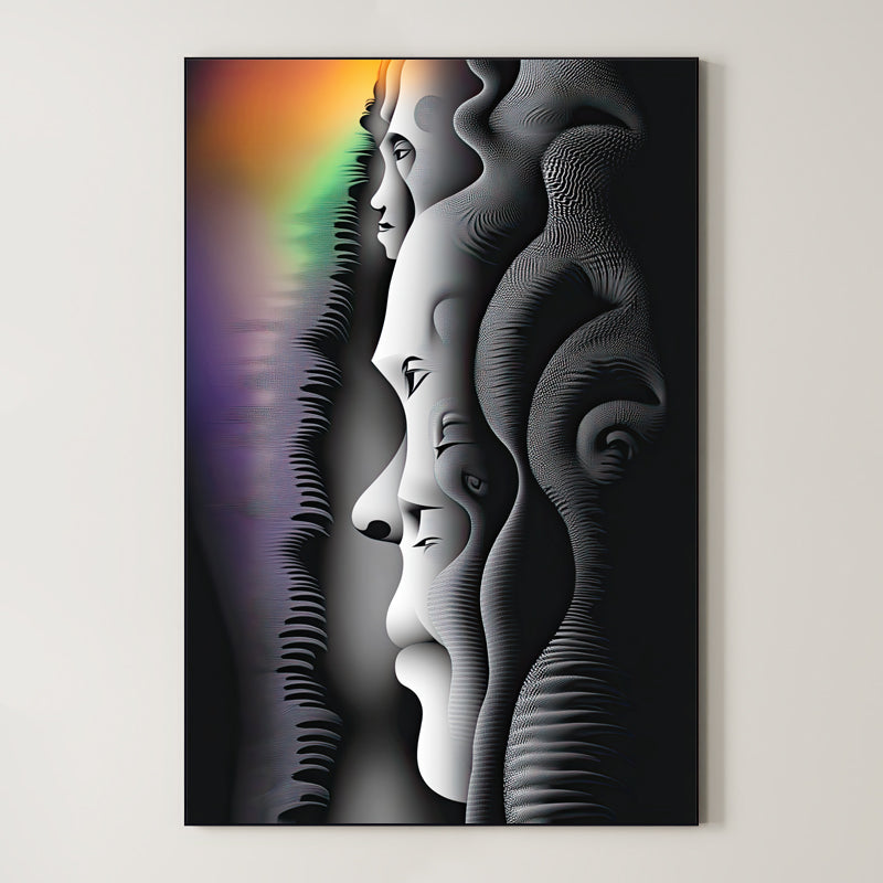 Echo – Surreal Layered Portrait Wall Art 512 Main image