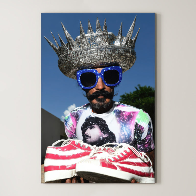 Avant-Garde Chrome Art – Surreal Metallic Wall Art 051