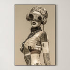 Contemporary Steampunk Portrait – Surreal Steampunk Wall Art 005