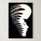Luminous Frequency – Surreal Ethereal Portrait Wall Art 532
