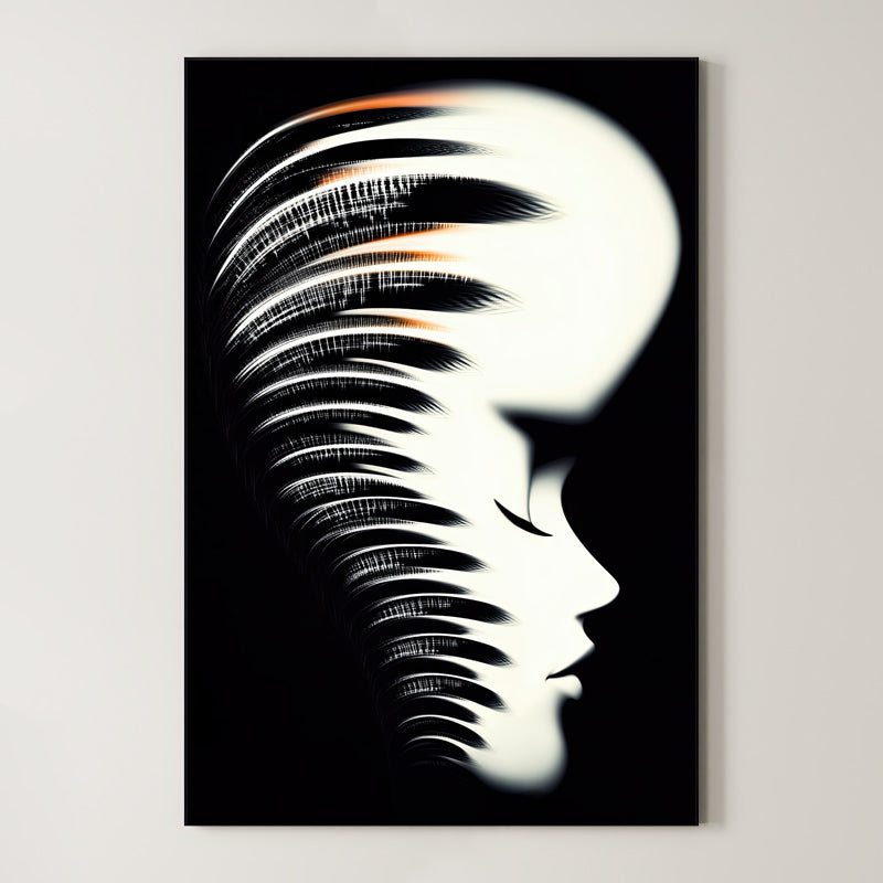 Luminous Frequency – Surreal Ethereal Portrait Wall Art 532