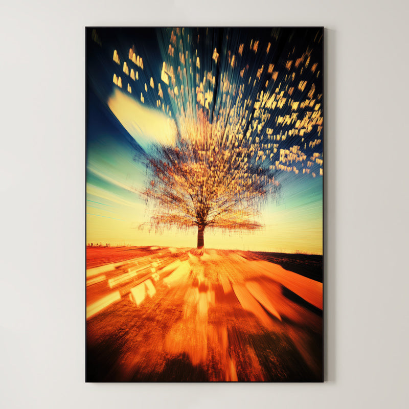 Forest Horizon – Surreal Misty Woodland Wall Art 319 Main image