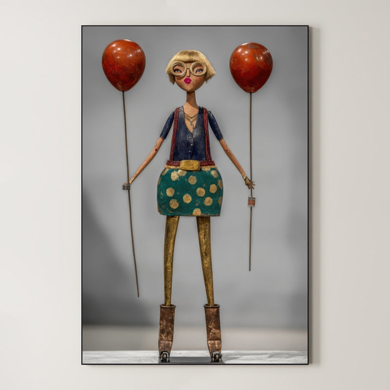 Whimsical Journey – Surreal Pop Art Figure Wall Art 534 Main image