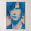 Minimalist Blue Portrait – Surreal Minimalist Wall Art 492