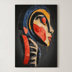 Profile in Color – Surreal Expressionist Abstract Portrait Wall Art 403