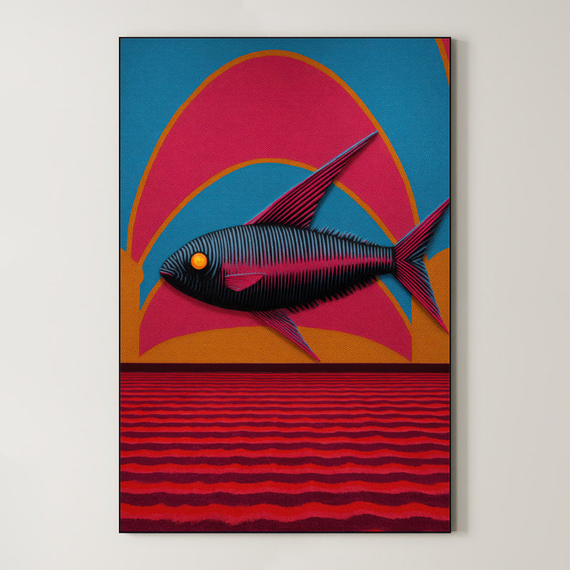 Pop Art Fish – Surreal Pop Art Wall Art 077 Main image