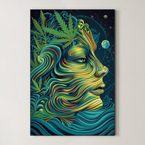 Flowing Psychedelic Portrait 128