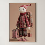 Surreal Textile Character – Surreal Whimsical Wall Art 141