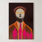 Inner Crowd – Surreal Conceptual Graphic Portrait Wall Art 177