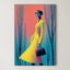 Golden Gaze – Surreal Fashion Portrait Wall Art 557
