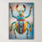 Jeweled Guardian – Surreal Insect Portrait Wall Art 552