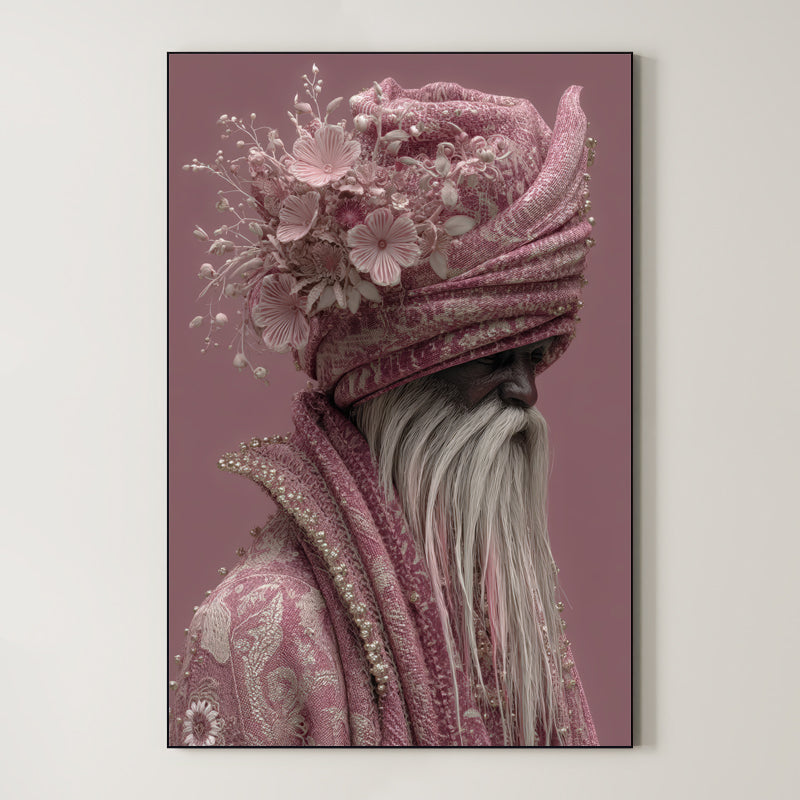 Modern Folk Portrait – Surreal Naive Art Figure Wall Art 208 Main image