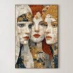 Modern Mosaic Trio – Surreal Mosaic Wall Art 164