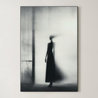 Silent Corridor – Surreal Minimalist Motion Silhouette Wall Art 271