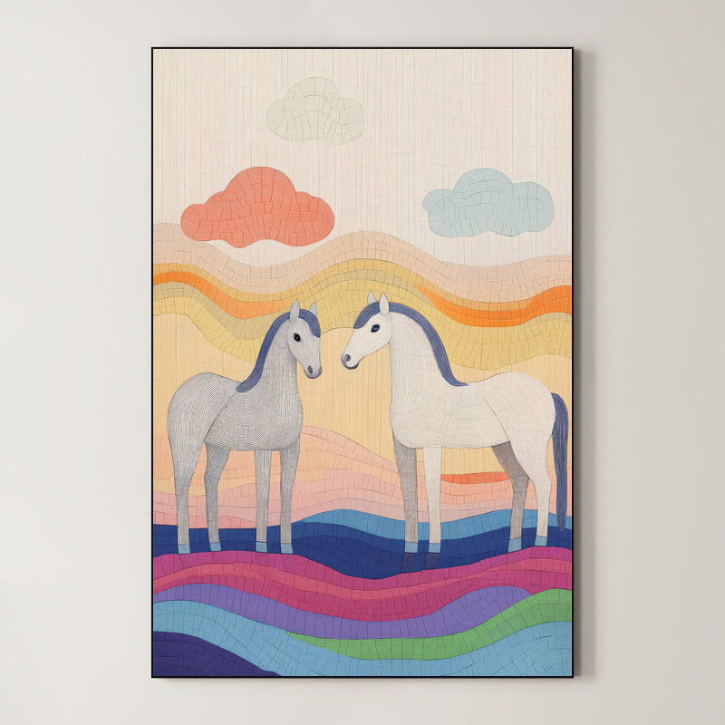 Whimsical Horse Art – Surreal Animal Wall Art 100 Main image