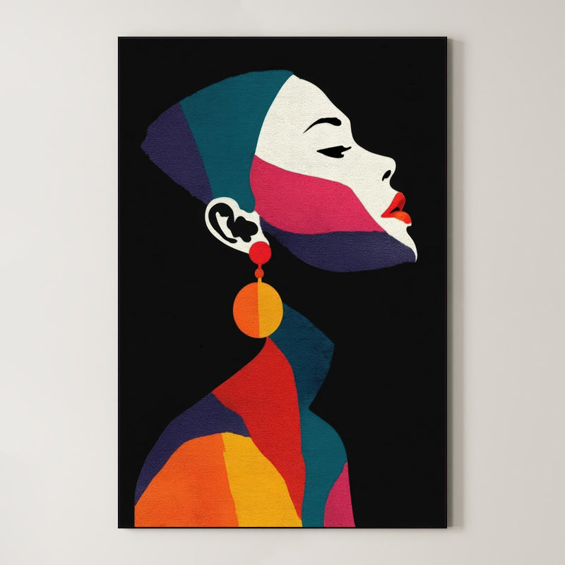 Modern Abstract Portrait – Surreal Abstract Wall Art 130