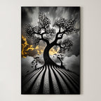 Ethereal Root – Surreal Abstract Tree Wall Art 540