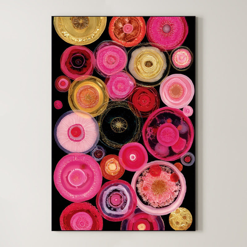 Pink Rounds – Surreal Abstract Floral Botanical Wall Art 443 Main image