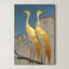 Gilded Cranes – Surreal Gold Japanese Bird Wall Art 225