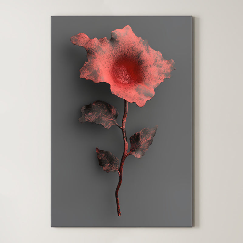 Iron Blossom – Surreal Industrial Botanical Wall Art 470