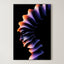 Prism Pulse – Surreal Purple Orange Portrait Wall Art 523