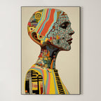 Layered Figure – Surreal Abstract Wall Art 108