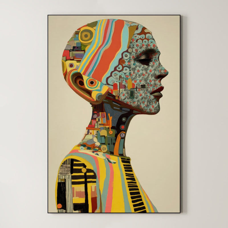 Layered Figure – Surreal Abstract Wall Art 108