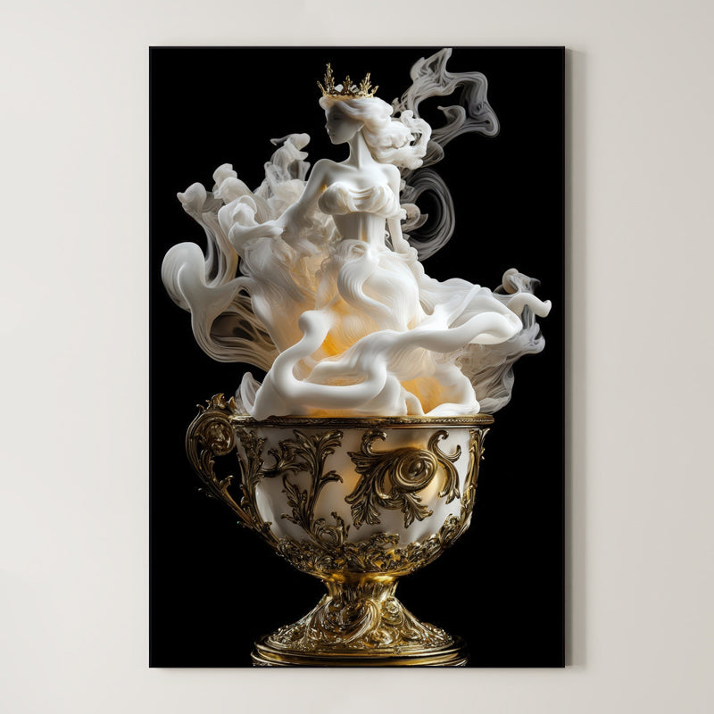 Surreal Teacup Figure – Surreal Whimsical Wall Art 144 Main image