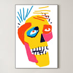 Vivid Mind – Surreal Graphic Pop Skull Wall Art 256