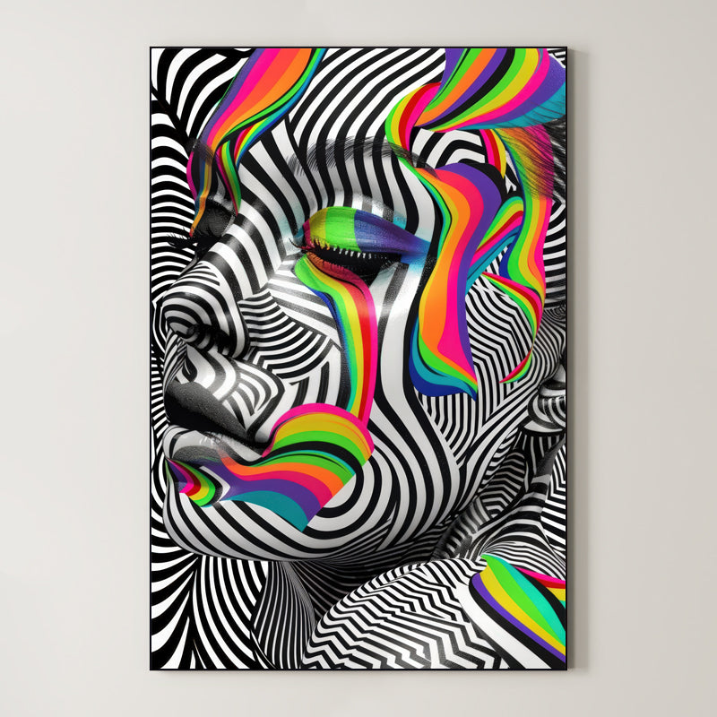 Psychedelic Liquid Portrait – Surreal Fluid Figure Wall Art 309 Main image