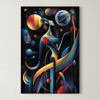 Surreal Space Figure – Surreal Cosmic Wall Art 134