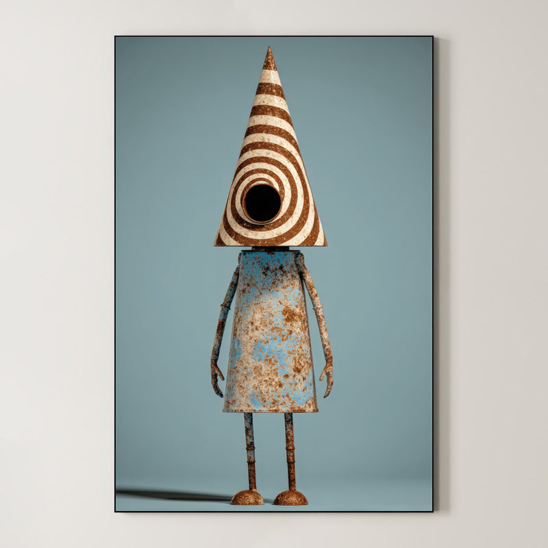 Surreal Tin Figure – Surreal Steampunk Wall Art 139 Main image