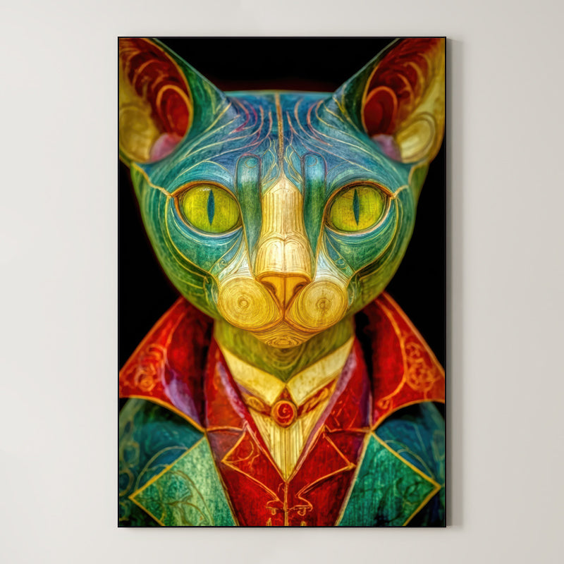 Surrealist Wood Sculpture – Surreal Sculptural Wall Art 493