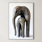 Protective Spirit – Surreal Textured Wildlife Sculpture Wall Art 194