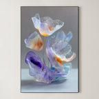Glass Flora – Surreal Translucent Botanical Wall Art 314