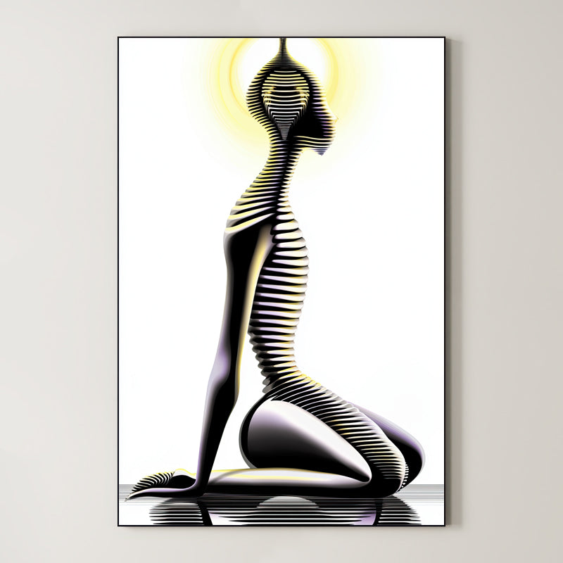 Solar Devotion – Surreal Minimalist Spiritual Wall Art 533 Main image
