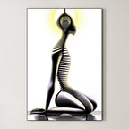 Solar Devotion – Surreal Minimalist Spiritual Wall Art 533