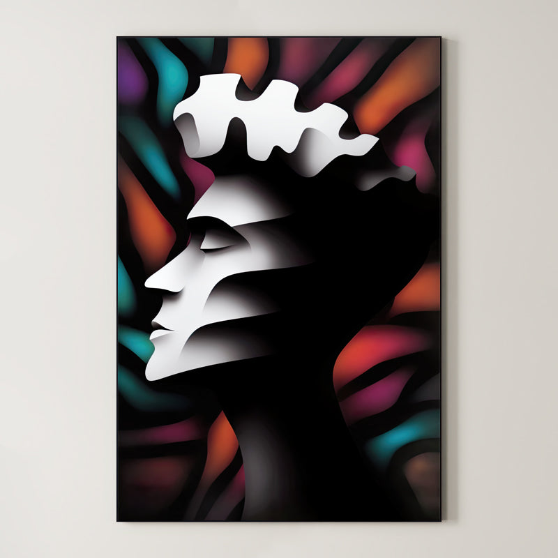 Lumina – Surreal Monochromatic Portrait Wall Art 505 Main image