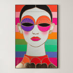 Psychedelic Pop Portrait – Surreal Pop Art Wall Art 486