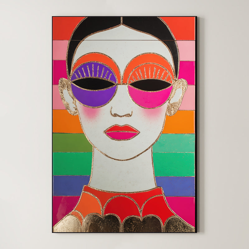 Psychedelic Pop Portrait – Surreal Pop Art Wall Art 486