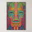 Folk Psychedelic Portrait – Surreal Folk Art Wall Art 126