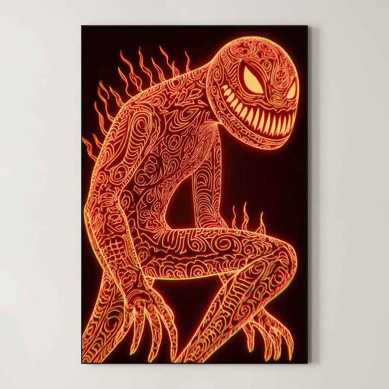Psychedelic Graphic Art – Surreal Vivid Pattern Wall Art 373 Main image