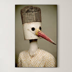 Whimsical Bird Portrait – Surreal Whimsical Wall Art 491
